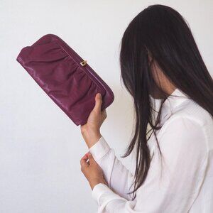 Vintage Leather Clutch Purse